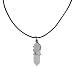 Earth Stone Collection - Wire Wrapped Crystal Stone Necklace (Quartz)