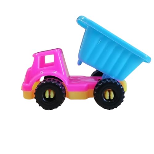 Happy Time Dump Truck 20pc | Mini Construction Toy Trucks | Pull-Back Play Vehicles