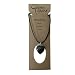 Earth Stone Collection - Heart Crystal Stone Necklace (Labradorite)