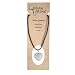 Earth Stone Collection - Heart Crystal Stone Necklace (Rose Quartz)