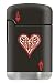 Zengaz ZL 3 Mega Jet Flame Lighter - Aces Black Heart