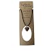 Earth Stone Collection - Heart Crystal Stone Necklace (Gold Sand)