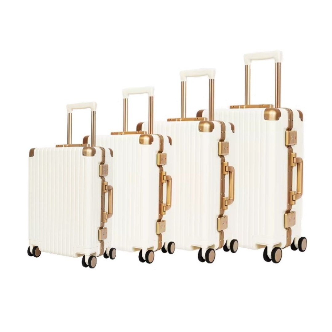 Classic Aluminum Frame Travel Suitcase - 22 inch + 26 inch