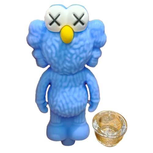Silicone Rasta Pipe – Elmo (Removable Bowl, 5 Colours) (Blue)