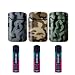 3 - ZL 3 Mega Jet Flame Lighter ARMY & 3 Zengaz Gas 18ml Combo