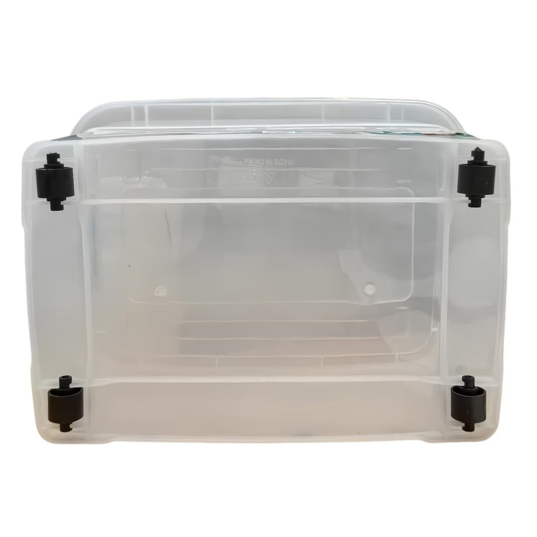 Plastic Storage Box - With Wheels - 30 Litres