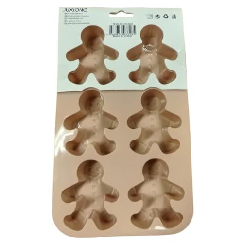 Silicone Cake Mold - Gingerbread Man - 25.5x16cm (Pink)