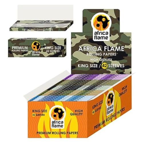 Africa Flame Rolling Paper King Size - 50 pcs (booklets)