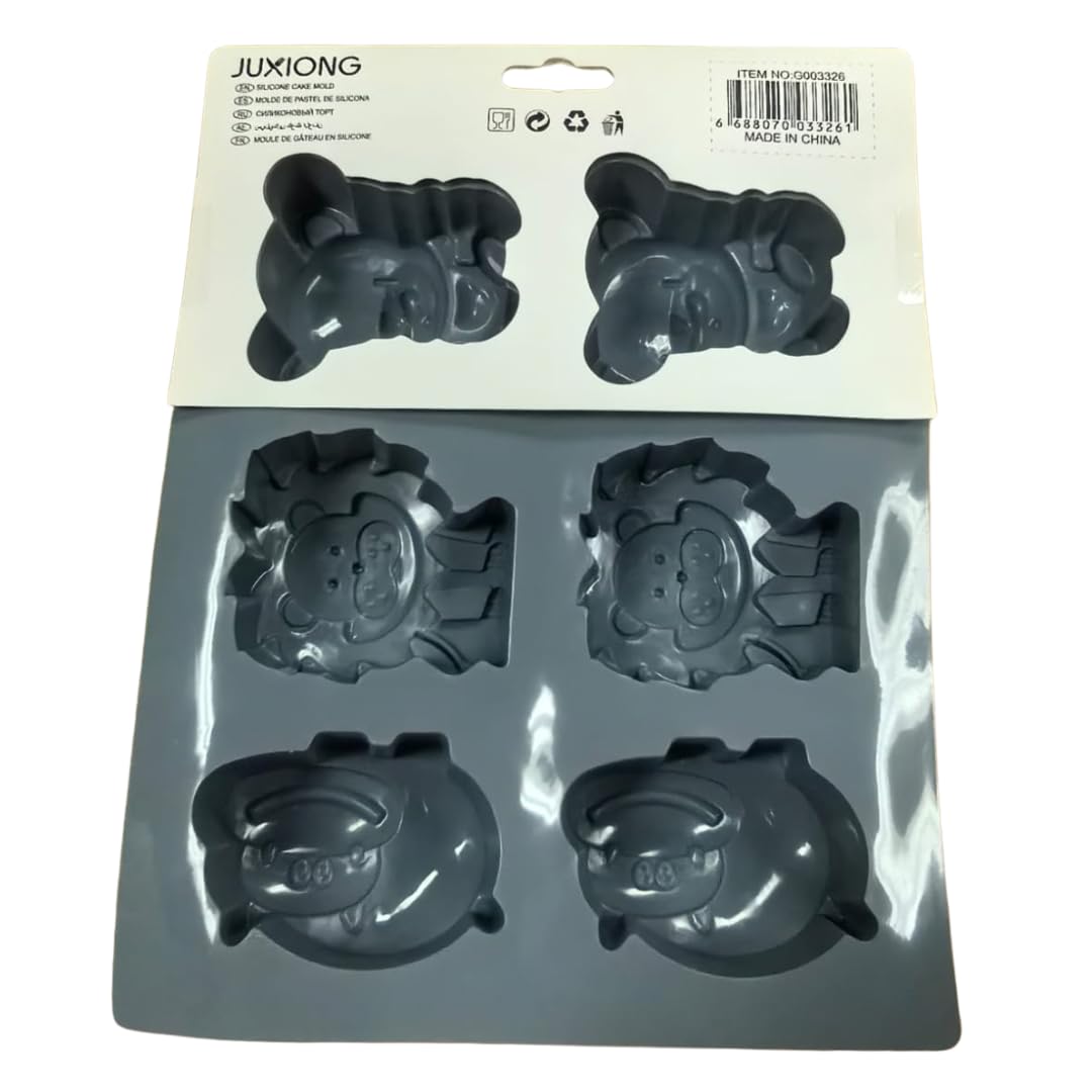 Silicone Cake Mold - Animals - 24x20cm (Grey)