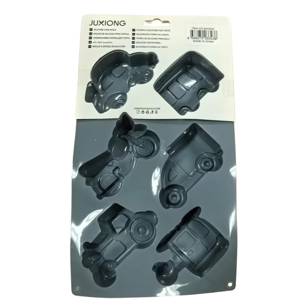 Silicone Cake Mold - Transport - 26.5x16.5cm (Grey)