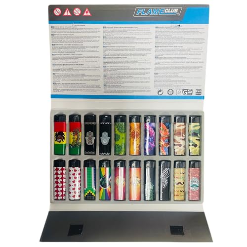 20 Piece Collectable Lucky Packet Electronic Lighters Tray 2