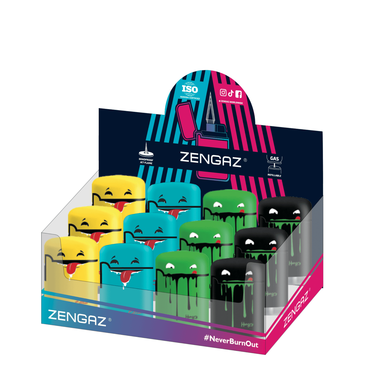 Zengaz ZL 3 Mega Jet Flame - 12 pcs