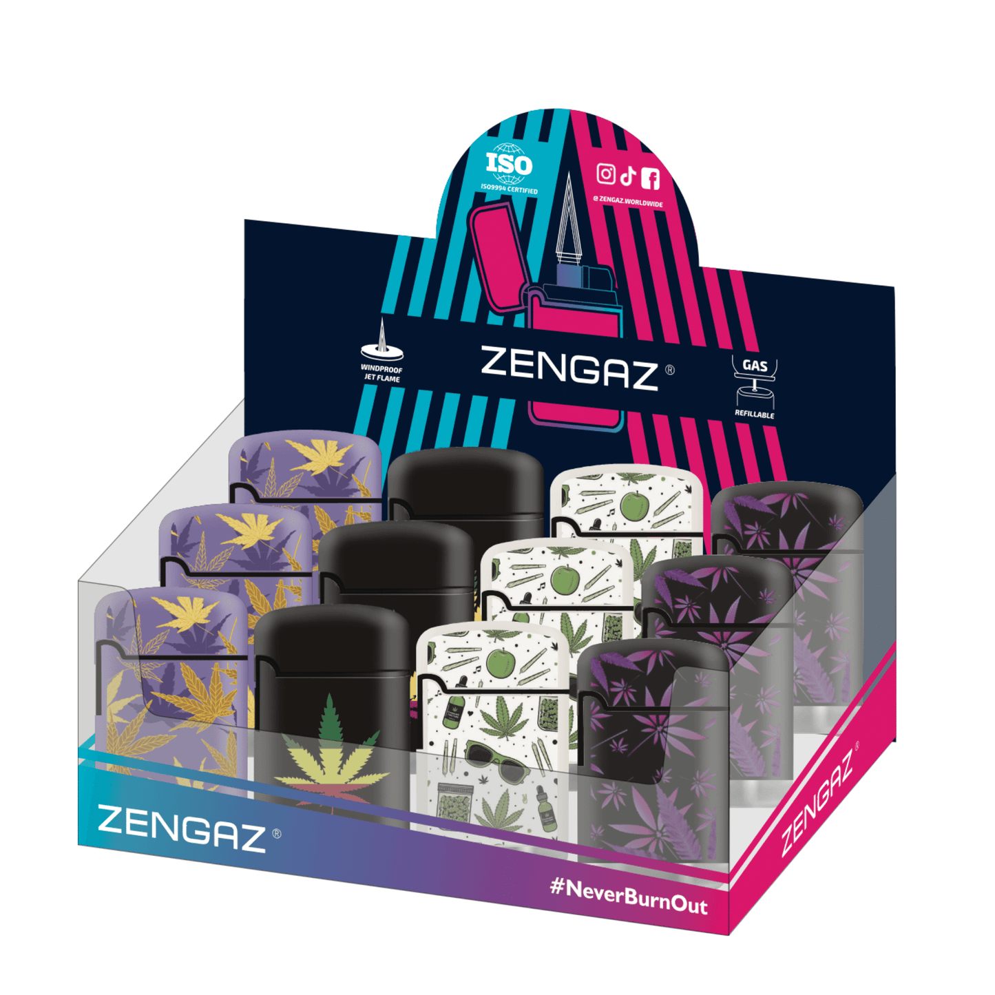 Zengaz ZL 3 Mega Jet Flame - 12 pcs