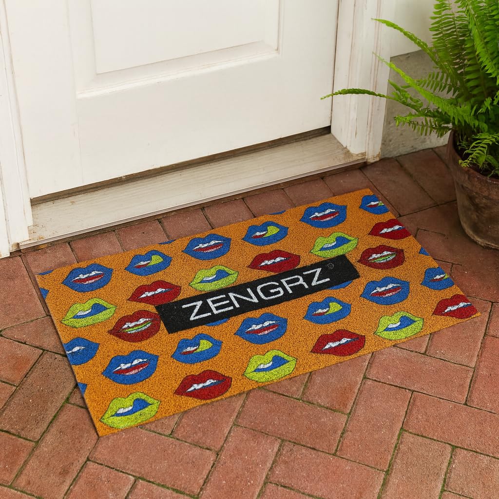 Premium Non-Slip PVC Coil Doormat - Lips