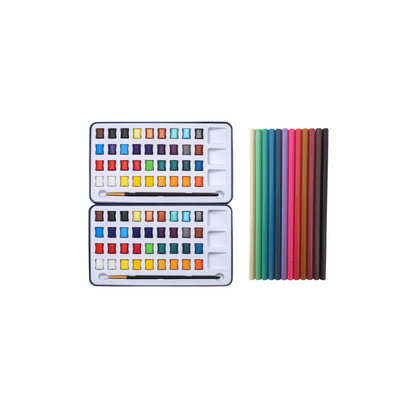 Water Colour Pro Set in Tin Box -  72 Colours