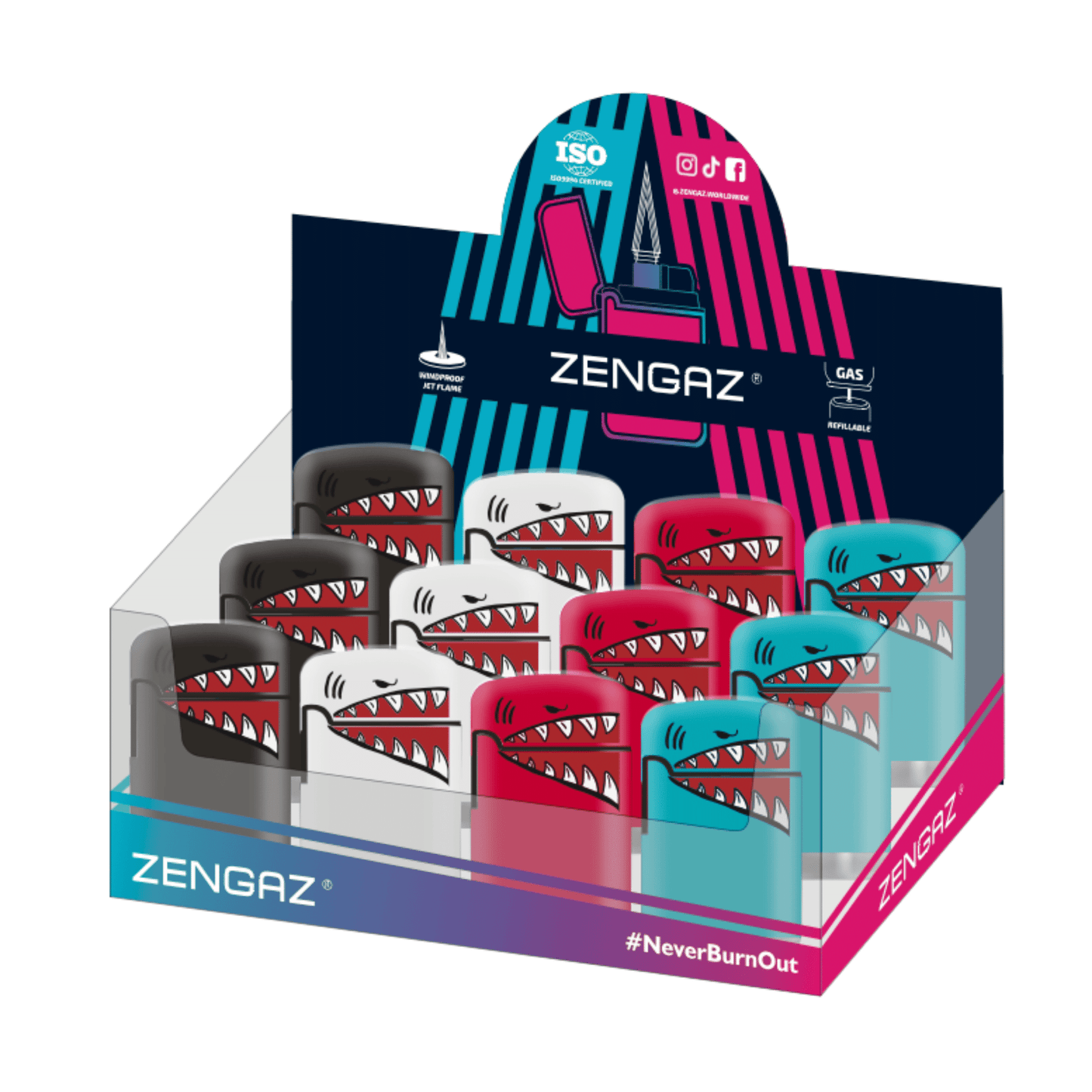 Zengaz ZL 3 Mega Jet Flame - 12 pcs