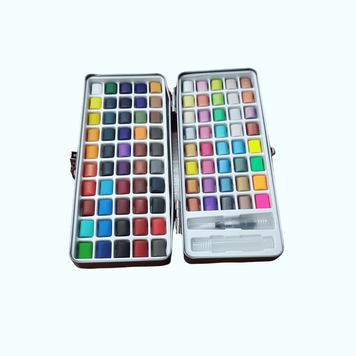 Water Colour Set in Tin Box - 90 Colours - Includes Metal Colours
