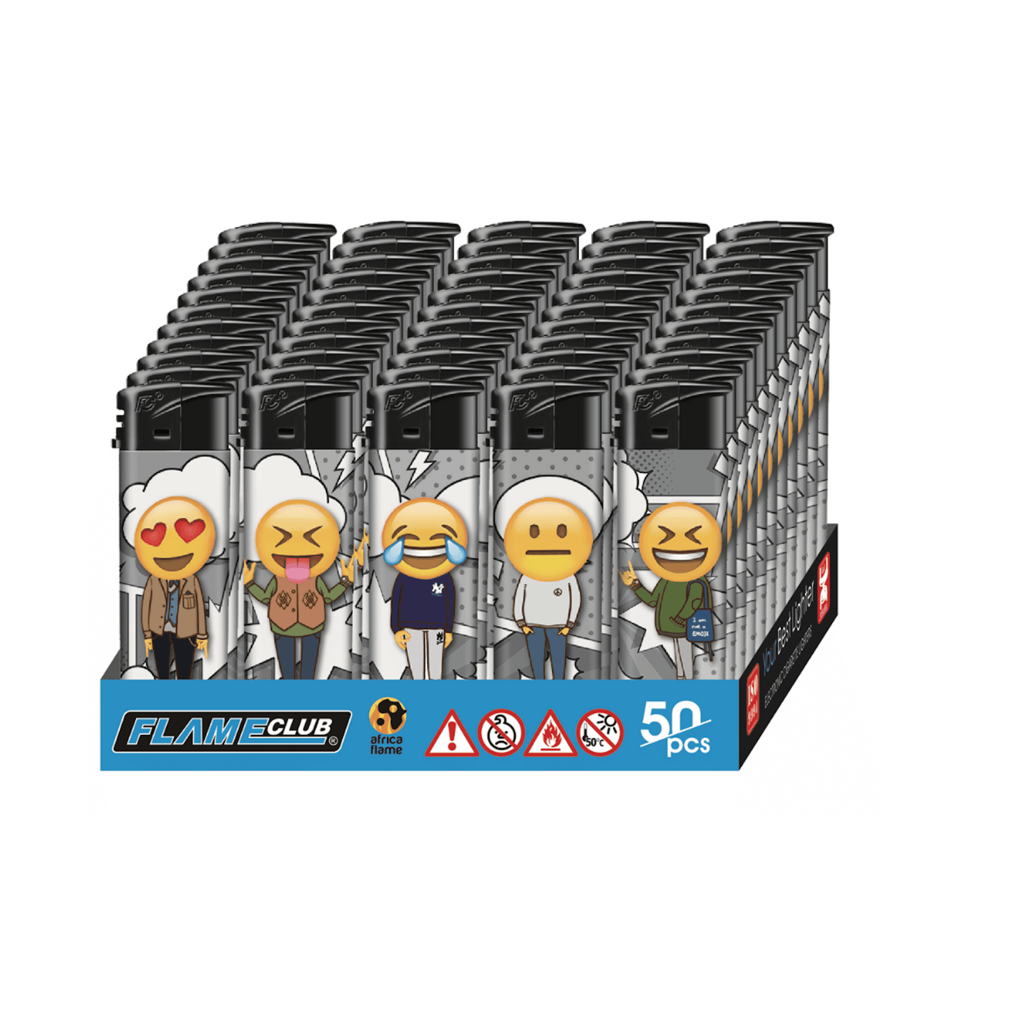 N2 Electronic Refillable Adjustable Designed Lighter - Pack (50's)