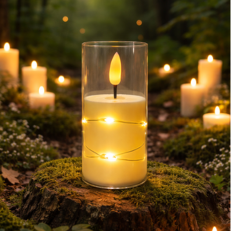 Battery Operated LED Candle 10cm 2 Pack