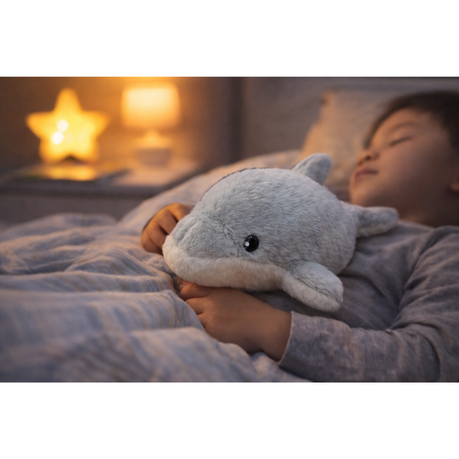 Soft Toy Grey Dolphin - 20cm