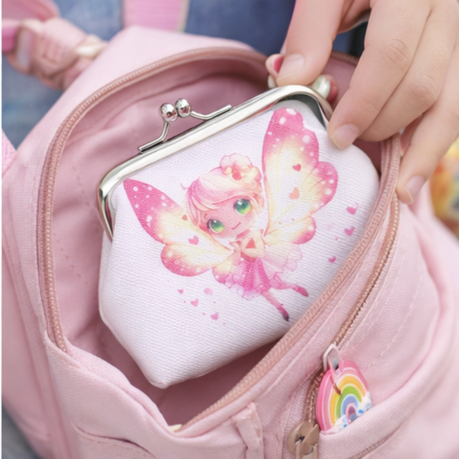 Purse - White Fairy 7.5×9.5×2cm