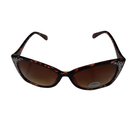 Solar X Cat-Eye Sunglasses Gradient Lens UV400 - Brown