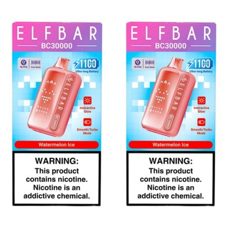 Elf Bar BC30000 Disposable Vape - Watermelon Ice (Pack of 2)