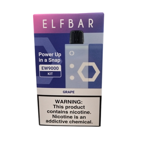 Elf Bar 9000 Puffs Rechargeable Pod Kit 50mg - Grape - 2 Pack