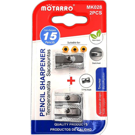 Motarro 2-Piece Pencil Sharpener Set