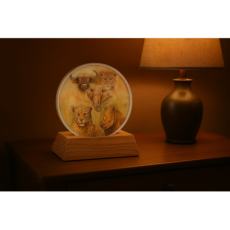 3D Creative Lamp - The Big 5 Illuminated Art Light