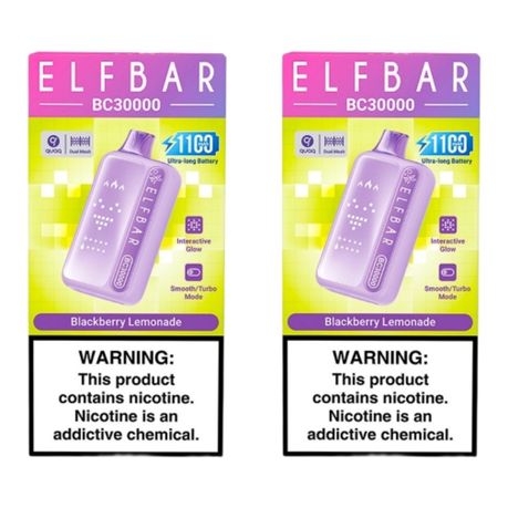 Elf Bar BC30000 Disposable Vape - Blackberry Lemonade (Pack of 2)