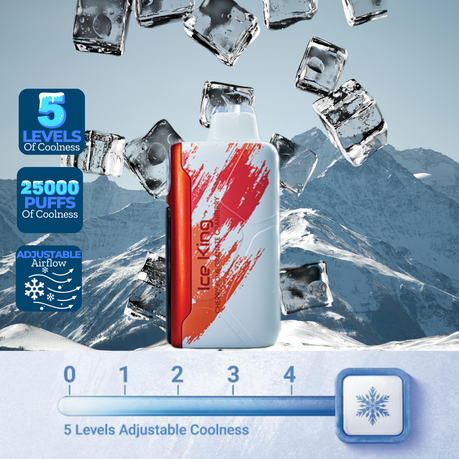 Elf Bar 25000 Puffs Disposable Vape Ice King Cherry Pomegranate Cranberry