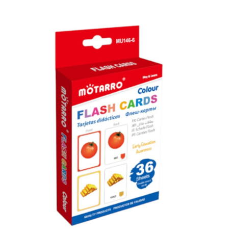 Motarro Flash Cards 36 Sheets - Vegetables