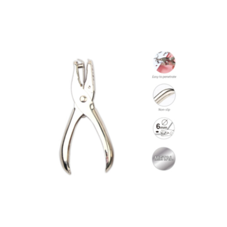 Motarro Hole Punch Silver 6mm - 2 Pack