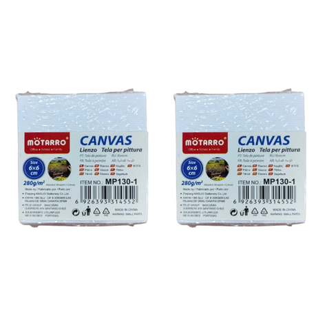Motarro Canvas - 6x6cm - 2 Pack