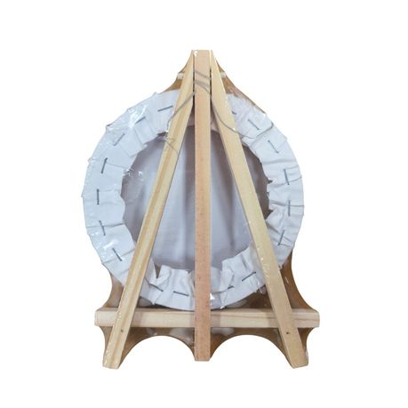 Motarro Wooden Tripod Easel with Round Canvas - 15cm