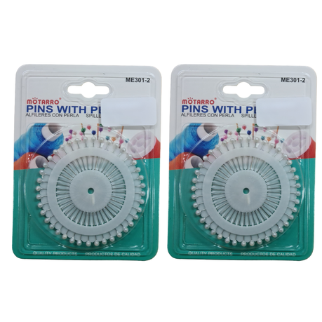 Motarro Pearl Pins 40 PC Wheel - 2 Pack