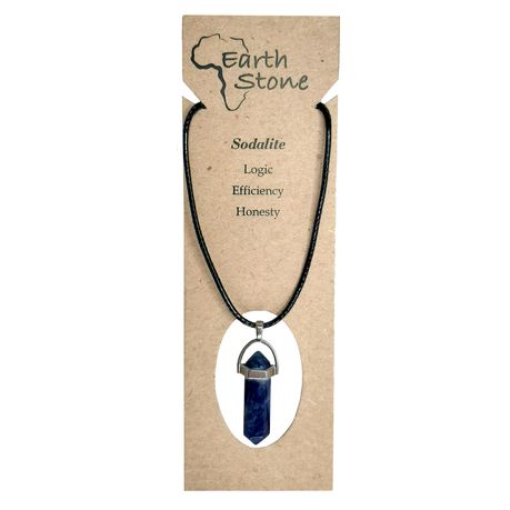 Earth Stone Collection - Bullet Sodalite Stone Necklace