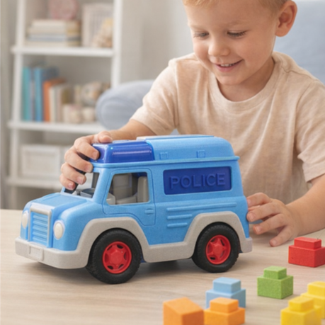 Police Car with Blocks