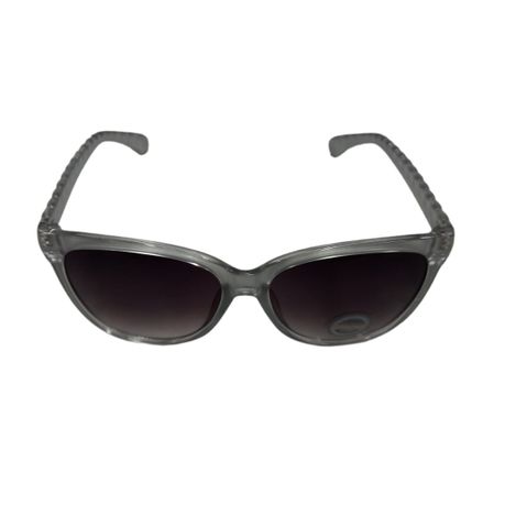 Solar X Silver Wayfarer Sunglasses Gradient Grey Lens UV400