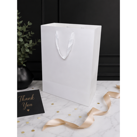 Boutique Bag - White 40×30×12cm