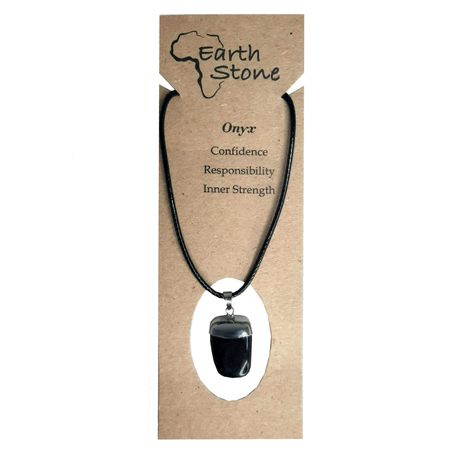 Earth Stone Collection - Polished Onyx Stone Necklace