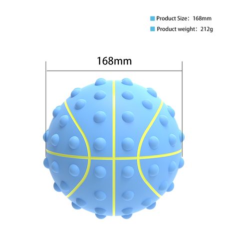 Basket Ball Fidget Pop It - Blue, Plus Pump - 2 Pack