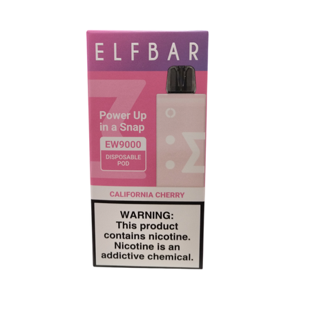 Elf Bar 9000 Puffs Rechargeable Pod 50mg - California Cherry - 2 Pack