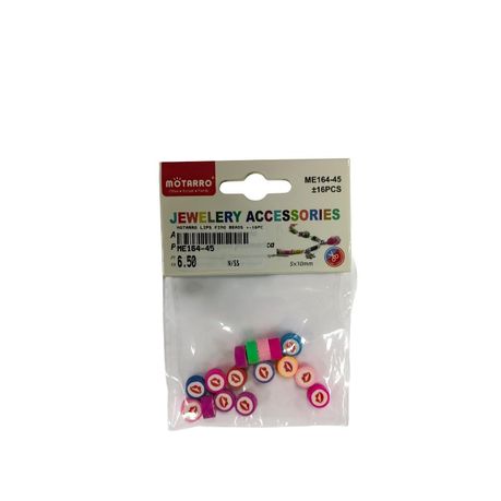 Motarro Lips Fimo Beads - Assorted Colour Polymer Beads ( 16 Pieces)