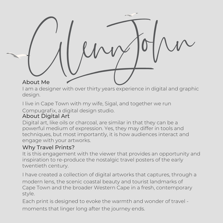 Cape Town Travel Art Card - A5 - Table Mountain Cable Way