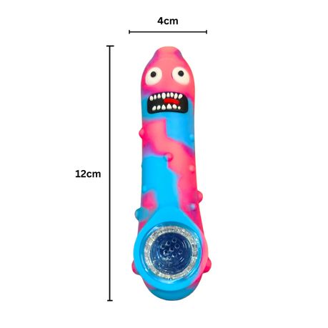 Silicone Rasta Pipe - Pickle Rick - Green