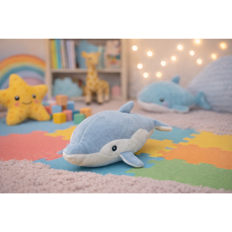 Soft Toy Grey Dolphin - 35cm