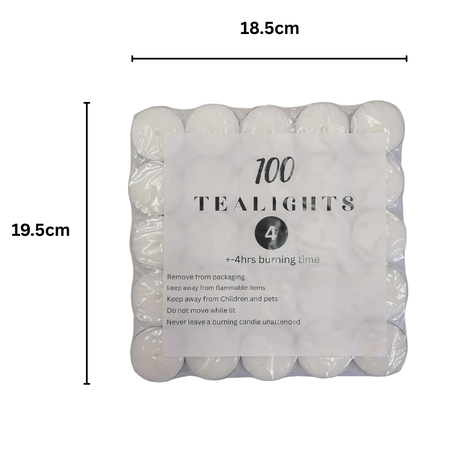 Tealight Candles - 100 Pack