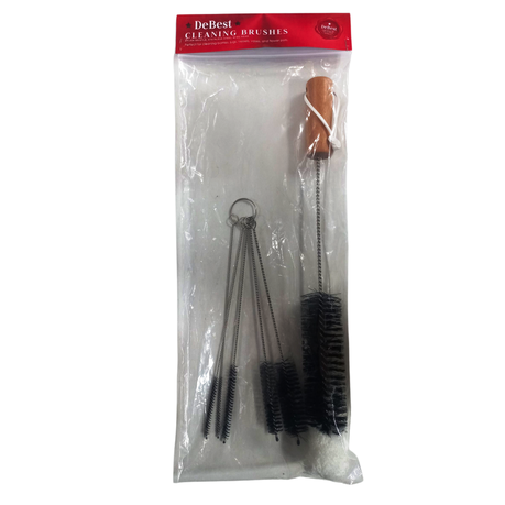 Glass Bottle Cleaning Brush Set - 1 Medium + 5 Small Brushes